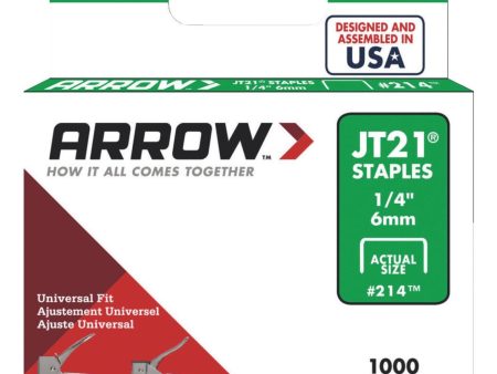 Arrow JT21 Light Duty Staple, 1 4 In. (1000-Pack) on Sale