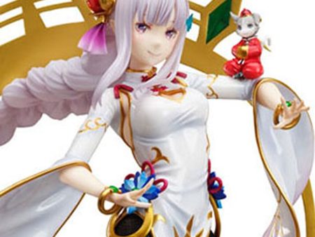 PRESALE | Re:Zero Starting Life in Another World - Emilia - Puck - F:Nex - 1 7 - China Dress Version (FuRyu) For Sale