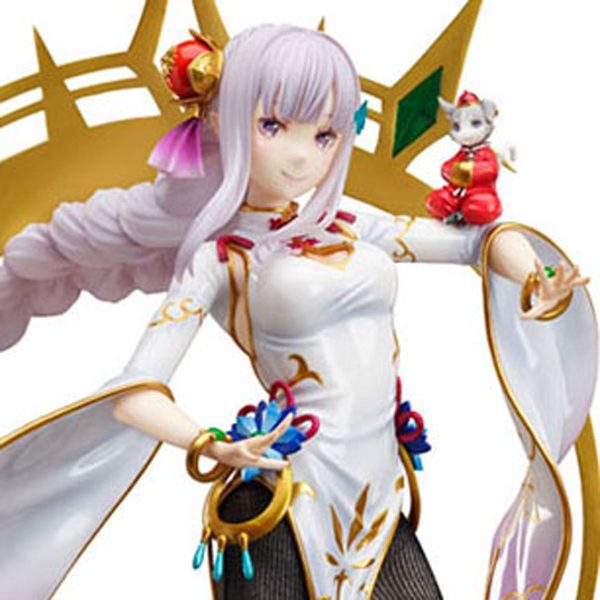 PRESALE | Re:Zero Starting Life in Another World - Emilia - Puck - F:Nex - 1 7 - China Dress Version (FuRyu) For Sale