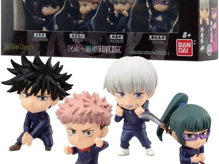 PRESALE |  Jujutsu Kaisen - Mini Figure 4-Pack Box Set #1 - Itadori Yuuji - Fushiguro Megumi - Inumaki Toge - Zenin Maki - Adverge Motion (Bandai Shokugan) For Discount