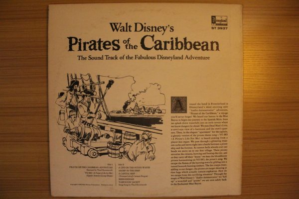 Walt Disney s Pirates Of The Caribbean: The Sound Track Of The Fabulous Disneyland Adventure For Discount