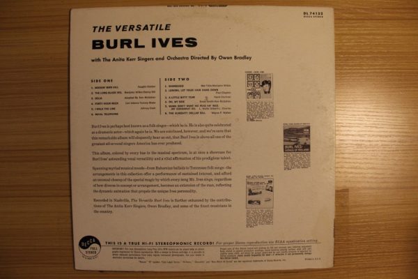 The Versatile Burl Ives! Sale